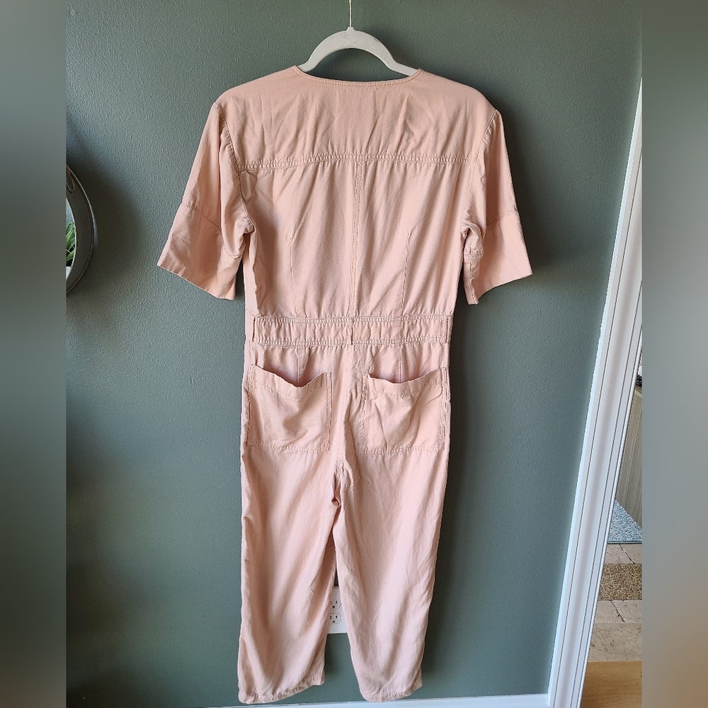 Madewell Top Stitched Coverall Jumpsuit, Size 0 - Picture 5 of 5